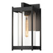 Hubbardton Forge - One Light Outdoor Wall Sconce - Cela - Coastal Black- Union Lighting Luminaires Decor
