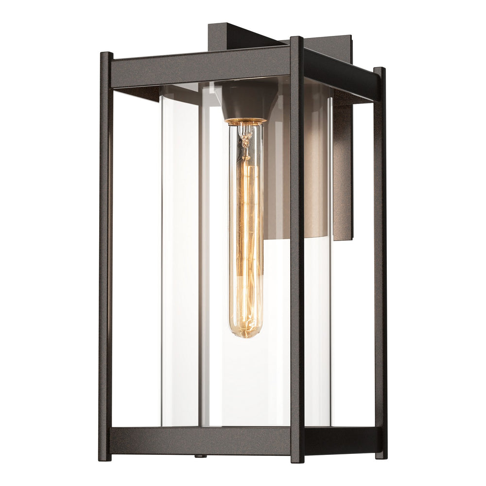 Hubbardton Forge - One Light Outdoor Wall Sconce - Cela - Coastal Bronze- Union Lighting Luminaires Decor