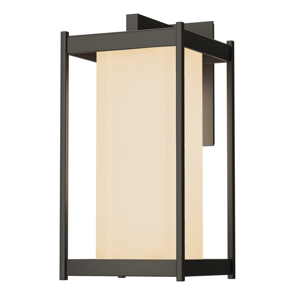 Hubbardton Forge - One Light Outdoor Wall Sconce - Cela - Coastal Dark Smoke- Union Lighting Luminaires Decor