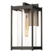 Hubbardton Forge - One Light Outdoor Wall Sconce - Cela - Coastal Dark Smoke- Union Lighting Luminaires Decor