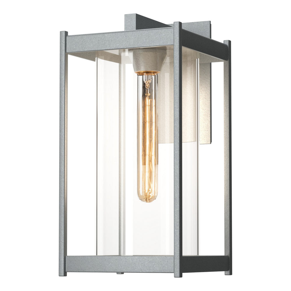 Hubbardton Forge - One Light Outdoor Wall Sconce - Cela - Coastal Burnished Steel- Union Lighting Luminaires Decor