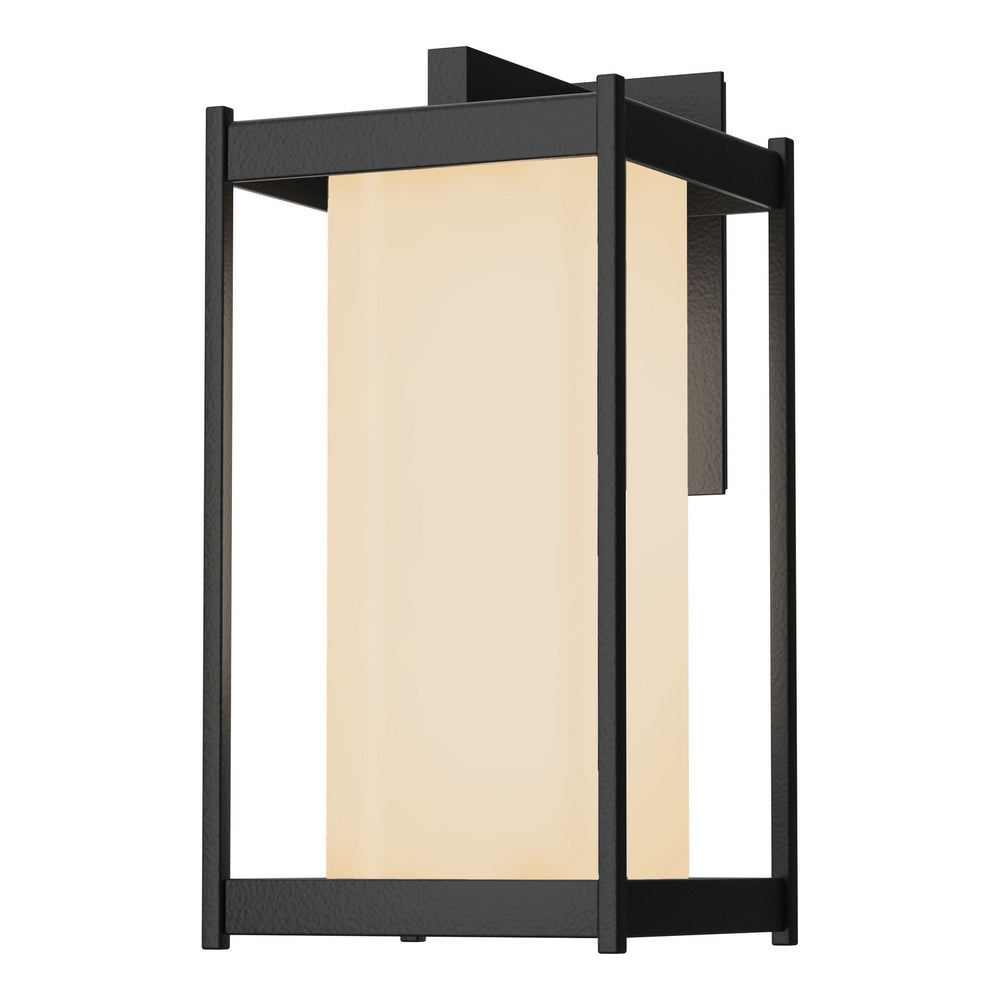 Hubbardton Forge - One Light Outdoor Wall Sconce - Cela - Coastal Black- Union Lighting Luminaires Decor