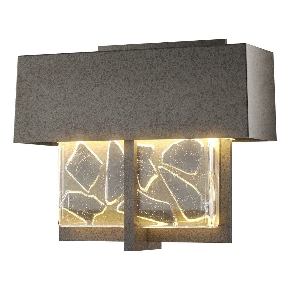 Hubbardton Forge - LED Outdoor Wall Sconce - Shard - Coastal Natural Iron- Union Lighting Luminaires Decor