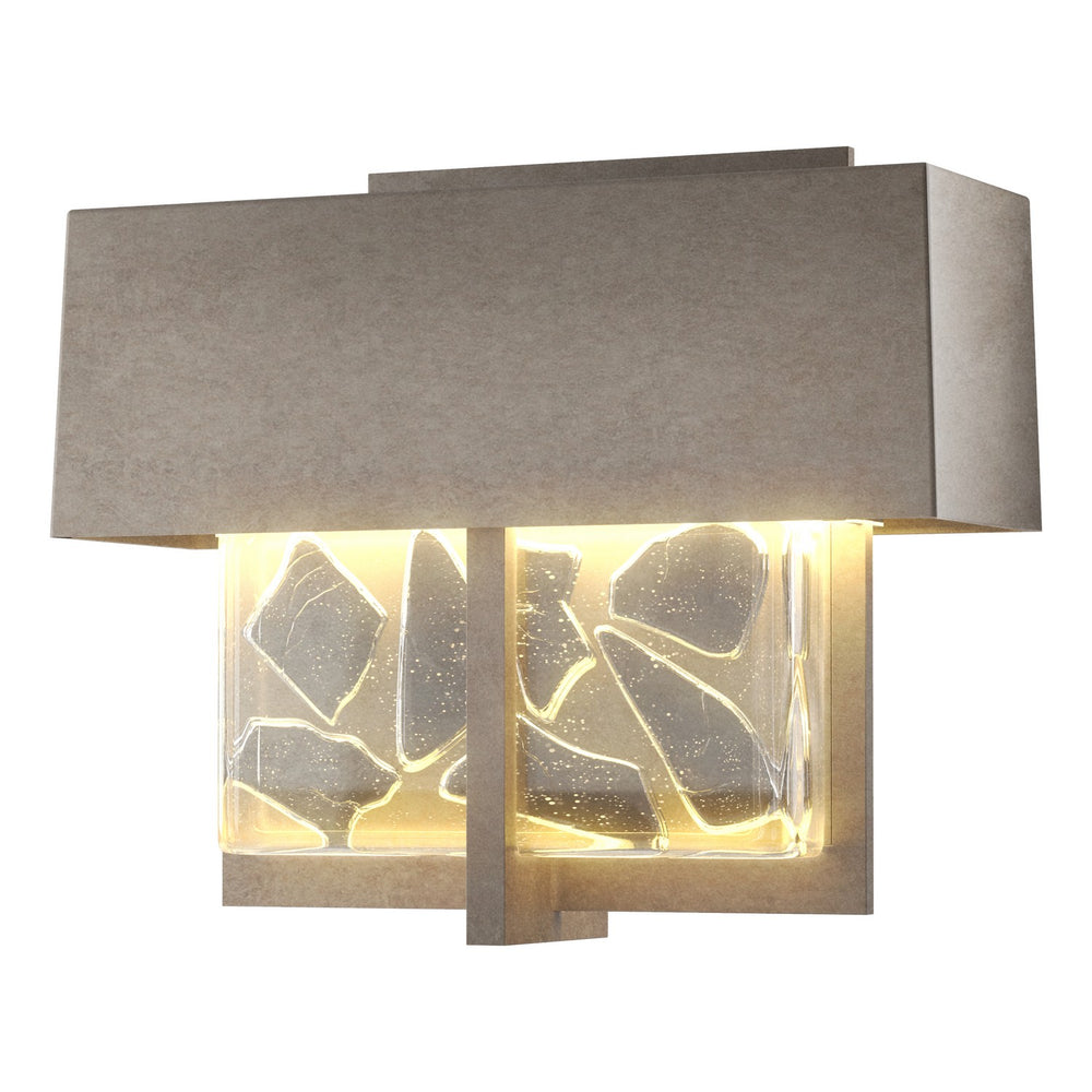 Hubbardton Forge - LED Outdoor Wall Sconce - Shard - Coastal Burnished Steel- Union Lighting Luminaires Decor