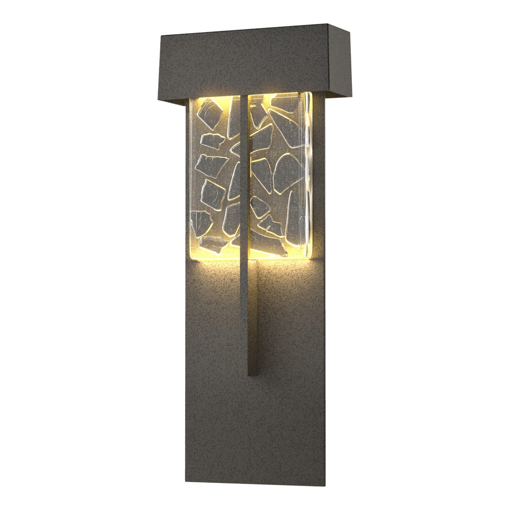 Hubbardton Forge - LED Outdoor Wall Sconce - Shard - Coastal Natural Iron- Union Lighting Luminaires Decor