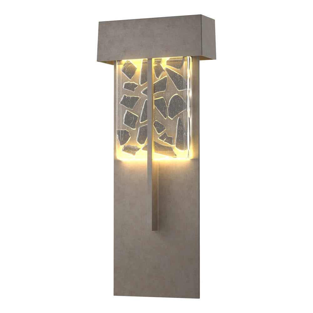 Hubbardton Forge - LED Outdoor Wall Sconce - Shard - Coastal Burnished Steel- Union Lighting Luminaires Decor