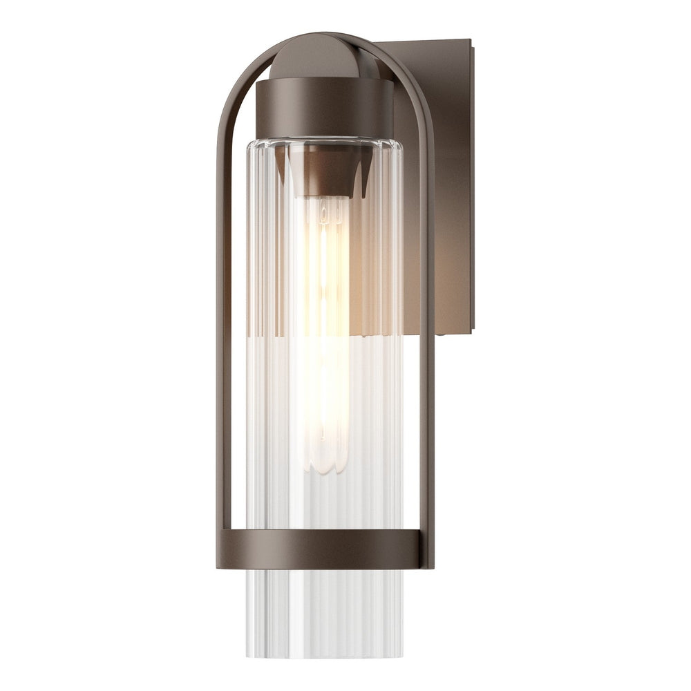 Hubbardton Forge - One Light Outdoor Wall Sconce - Alcove - Coastal Bronze- Union Lighting Luminaires Decor