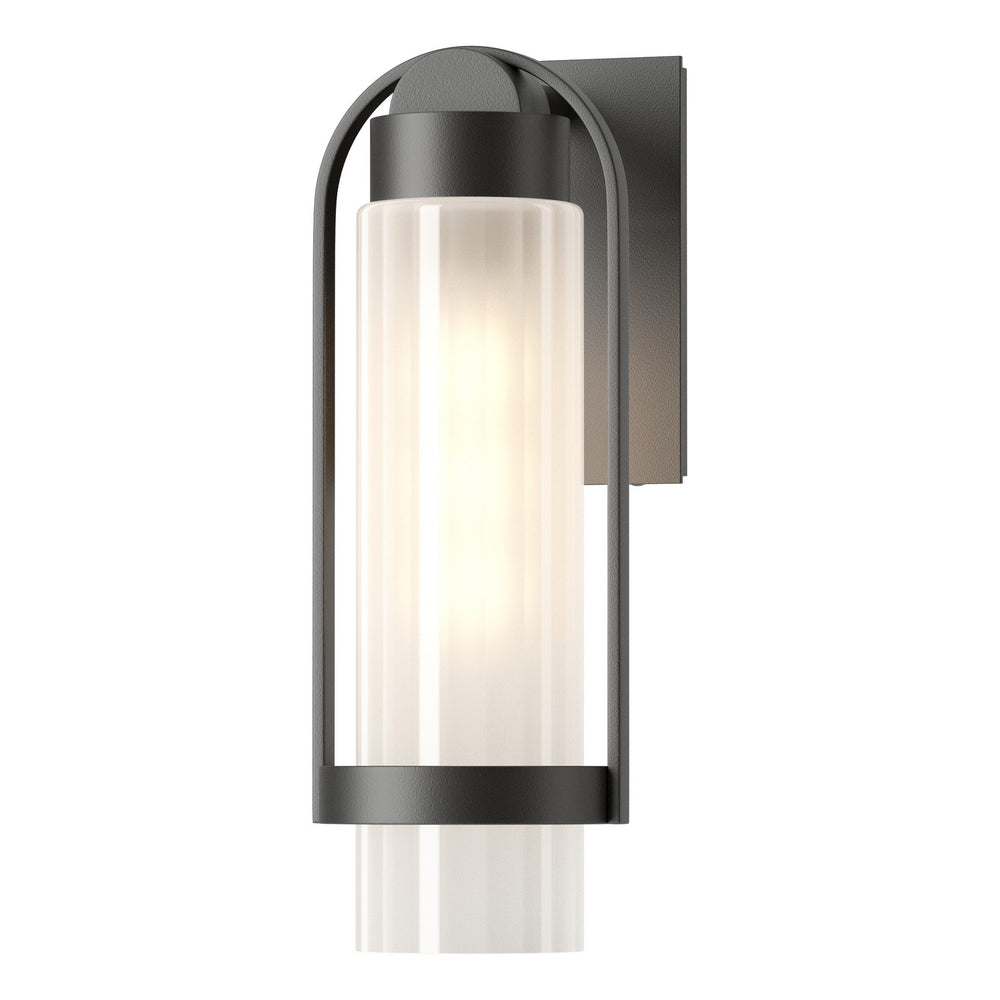 Hubbardton Forge - One Light Outdoor Wall Sconce - Alcove - Coastal Black- Union Lighting Luminaires Decor