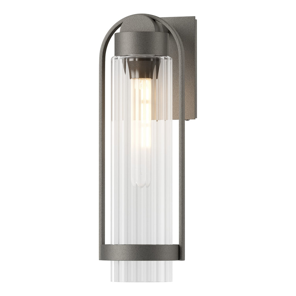 Hubbardton Forge - One Light Outdoor Wall Sconce - Alcove - Coastal Natural Iron- Union Lighting Luminaires Decor