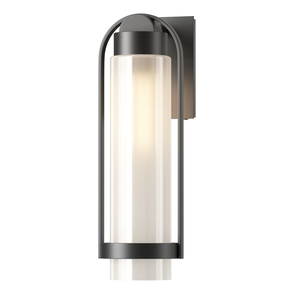 Hubbardton Forge - One Light Outdoor Wall Sconce - Alcove - Coastal Black- Union Lighting Luminaires Decor