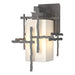 Hubbardton Forge - One Light Outdoor Wall Sconce - Tura - Coastal Burnished Steel- Union Lighting Luminaires Decor