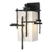 Hubbardton Forge - One Light Outdoor Wall Sconce - Tura - Coastal Black- Union Lighting Luminaires Decor