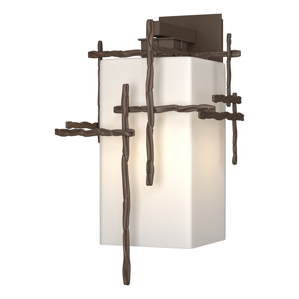 Hubbardton Forge - One Light Outdoor Wall Sconce - Tura - Coastal Bronze- Union Lighting Luminaires Decor
