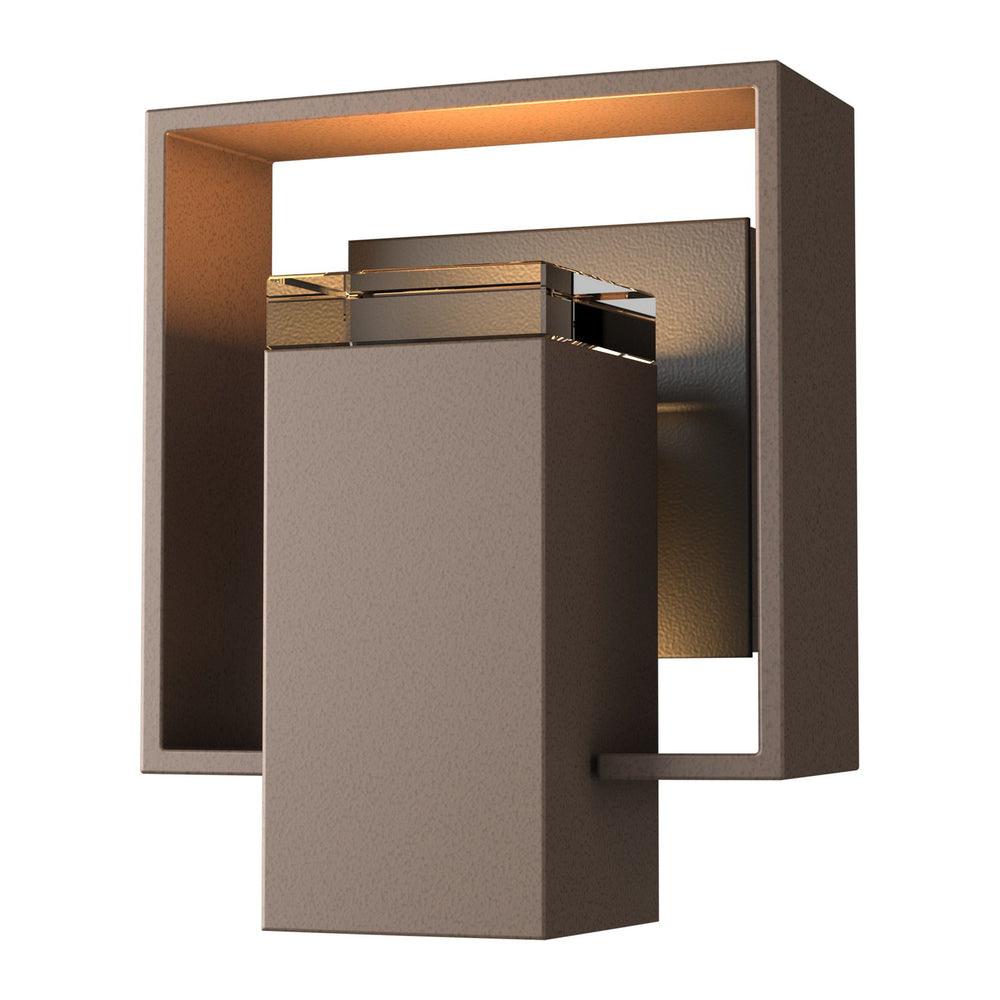 Hubbardton Forge - One Light Outdoor Wall Sconce - Shadow Box - Coastal Bronze- Union Lighting Luminaires Decor