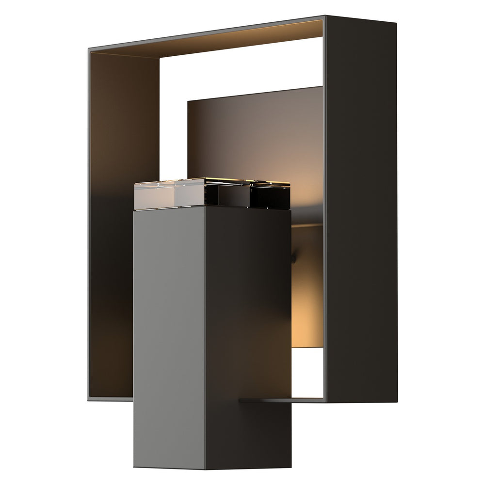 Hubbardton Forge - One Light Outdoor Wall Sconce - Shadow Box - Coastal Oil Rubbed Bronze- Union Lighting Luminaires Decor
