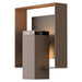 Hubbardton Forge - One Light Outdoor Wall Sconce - Shadow Box - Coastal Bronze- Union Lighting Luminaires Decor