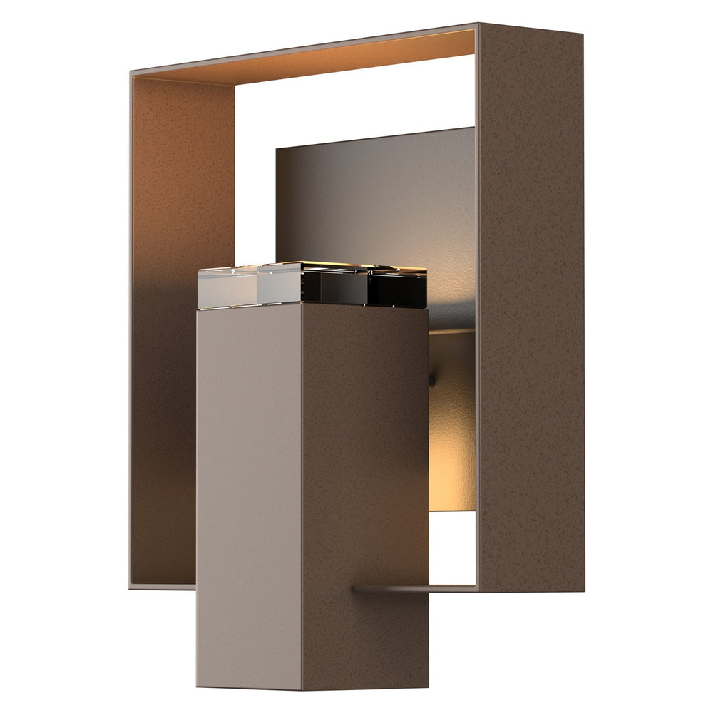Hubbardton Forge - One Light Outdoor Wall Sconce - Shadow Box - Coastal Bronze- Union Lighting Luminaires Decor