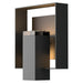 Hubbardton Forge - One Light Outdoor Wall Sconce - Shadow Box - Coastal Black- Union Lighting Luminaires Decor
