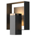 Hubbardton Forge - One Light Outdoor Wall Sconce - Shadow Box - Coastal Black- Union Lighting Luminaires Decor