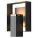 Hubbardton Forge - One Light Outdoor Wall Sconce - Shadow Box - Coastal Black- Union Lighting Luminaires Decor