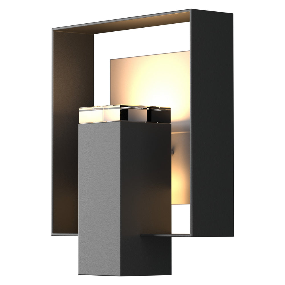 Hubbardton Forge - One Light Outdoor Wall Sconce - Shadow Box - Coastal Black- Union Lighting Luminaires Decor