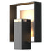 Hubbardton Forge - One Light Outdoor Wall Sconce - Shadow Box - Coastal Black- Union Lighting Luminaires Decor