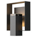 Hubbardton Forge - One Light Outdoor Wall Sconce - Shadow Box - Coastal Black- Union Lighting Luminaires Decor