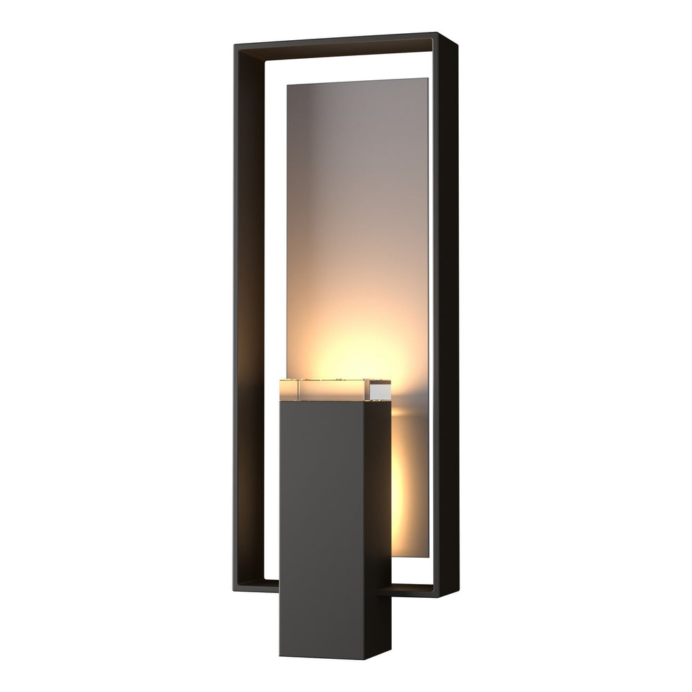 Hubbardton Forge - Two Light Outdoor Wall Sconce - Shadow Box - Coastal Oil Rubbed Bronze- Union Lighting Luminaires Decor