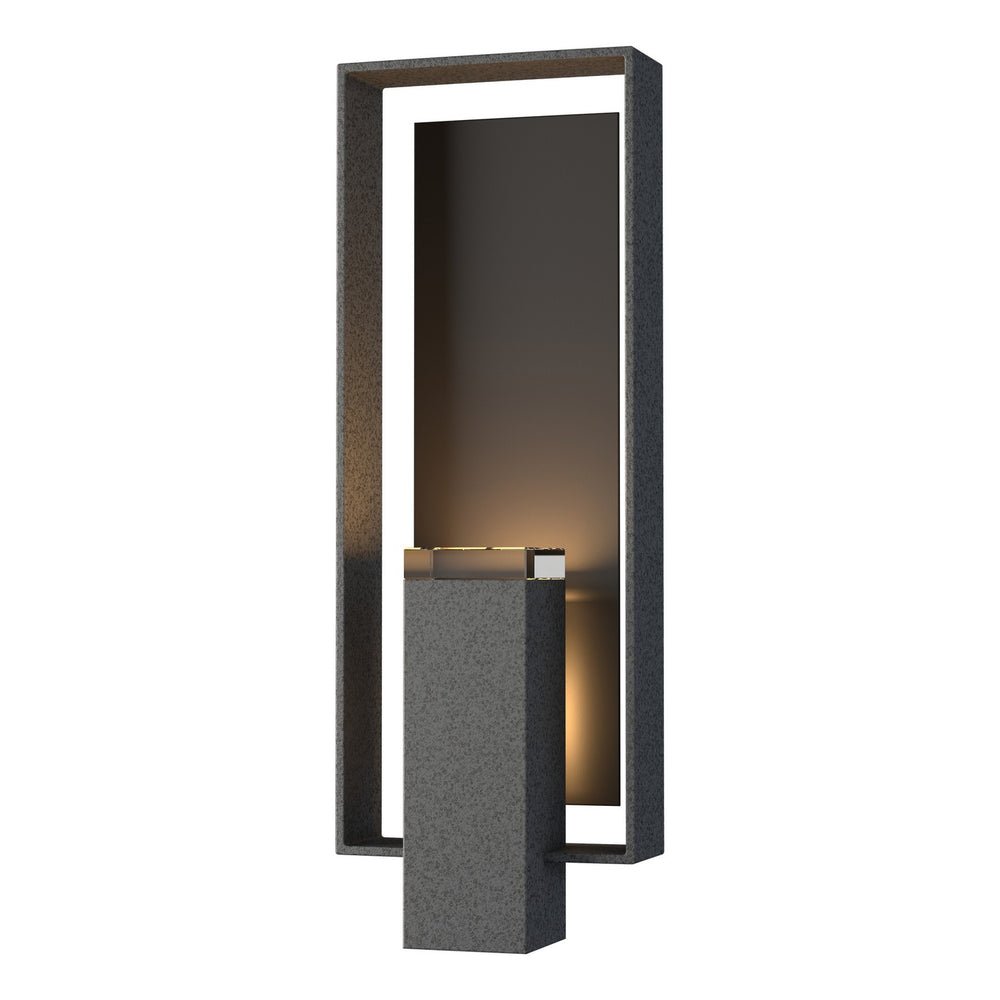 Hubbardton Forge - Two Light Outdoor Wall Sconce - Shadow Box - Coastal Natural Iron- Union Lighting Luminaires Decor