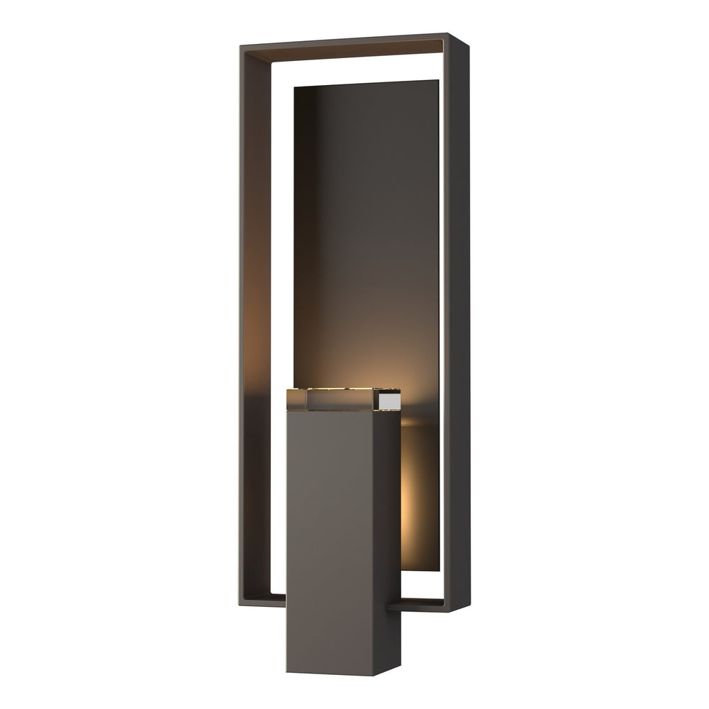 Hubbardton Forge - Two Light Outdoor Wall Sconce - Shadow Box - Coastal Dark Smoke- Union Lighting Luminaires Decor