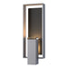 Hubbardton Forge - Two Light Outdoor Wall Sconce - Shadow Box - Coastal Burnished Steel- Union Lighting Luminaires Decor