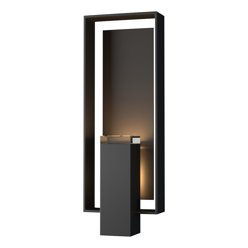 Hubbardton Forge - Two Light Outdoor Wall Sconce - Shadow Box - Coastal Black- Union Lighting Luminaires Decor