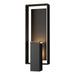 Hubbardton Forge - Two Light Outdoor Wall Sconce - Shadow Box - Coastal Black- Union Lighting Luminaires Decor