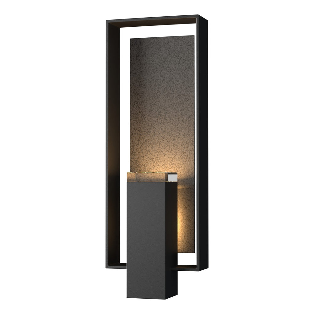 Hubbardton Forge - Two Light Outdoor Wall Sconce - Shadow Box - Coastal Black- Union Lighting Luminaires Decor