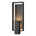 Hubbardton Forge - Two Light Outdoor Wall Sconce - Shadow Box - Coastal Black- Union Lighting Luminaires Decor