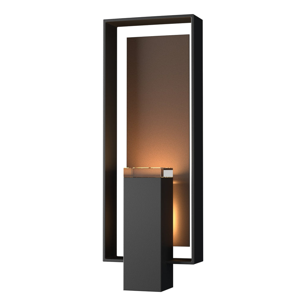 Hubbardton Forge - Two Light Outdoor Wall Sconce - Shadow Box - Coastal Black- Union Lighting Luminaires Decor
