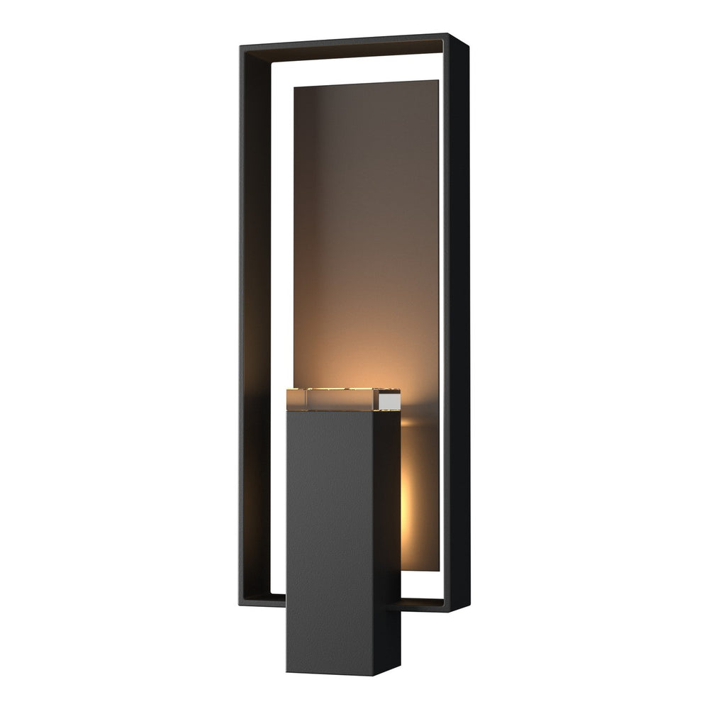 Hubbardton Forge - Two Light Outdoor Wall Sconce - Shadow Box - Coastal Black- Union Lighting Luminaires Decor