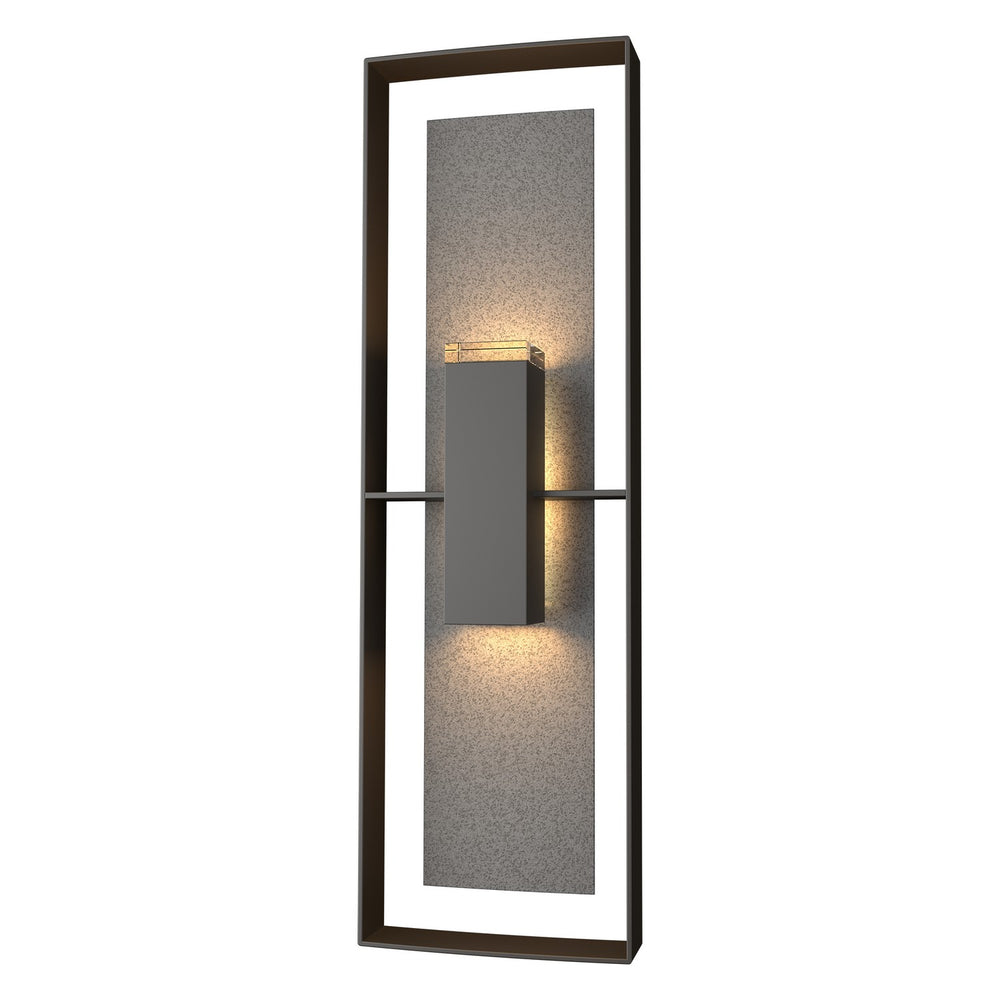 Hubbardton Forge - Two Light Outdoor Wall Sconce - Shadow Box - Coastal Oil Rubbed Bronze- Union Lighting Luminaires Decor