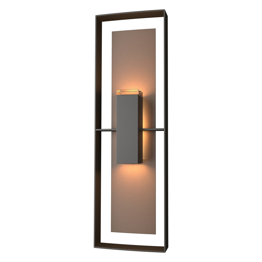 Hubbardton Forge - Two Light Outdoor Wall Sconce - Shadow Box - Coastal Oil Rubbed Bronze- Union Lighting Luminaires Decor