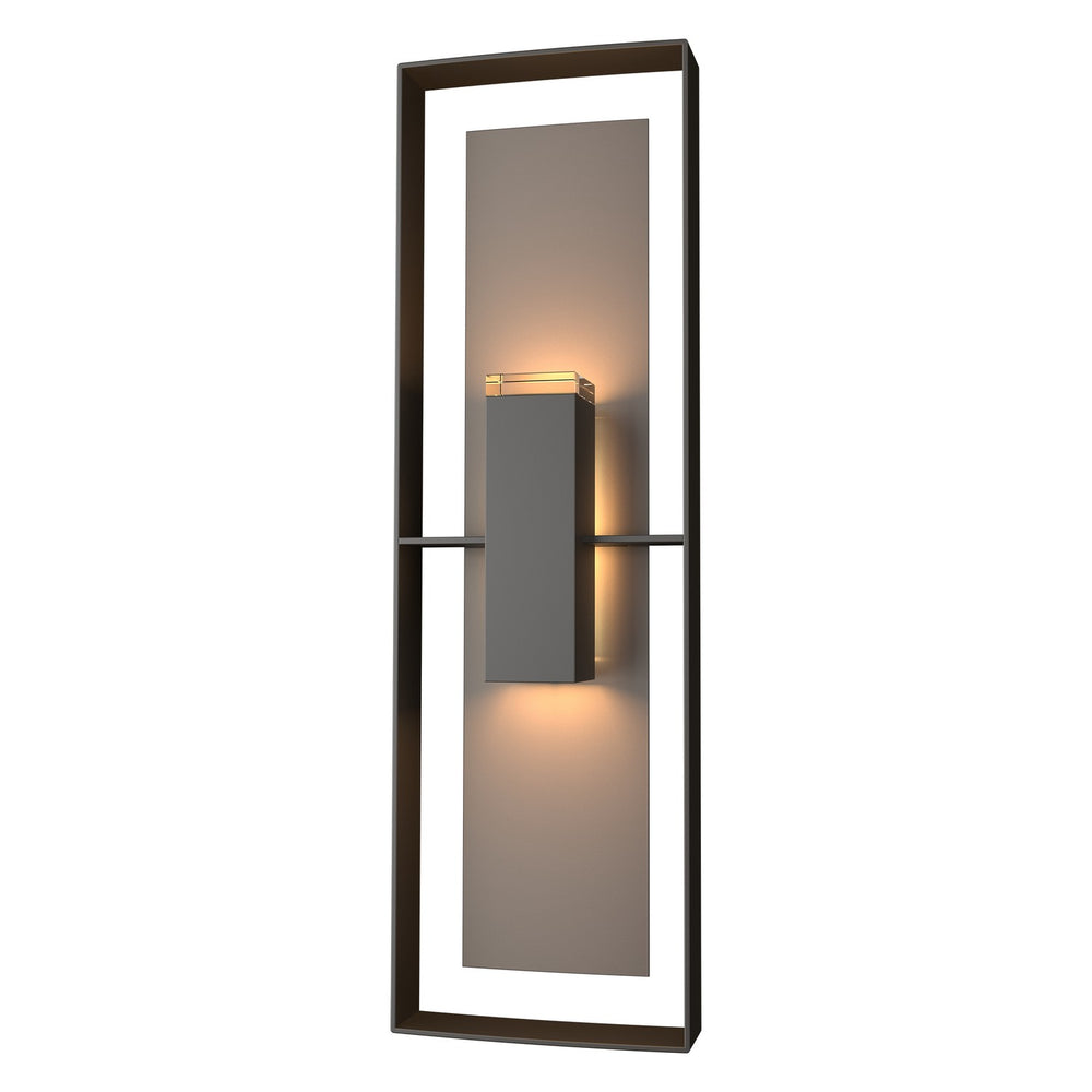 Hubbardton Forge - Two Light Outdoor Wall Sconce - Shadow Box - Coastal Oil Rubbed Bronze- Union Lighting Luminaires Decor