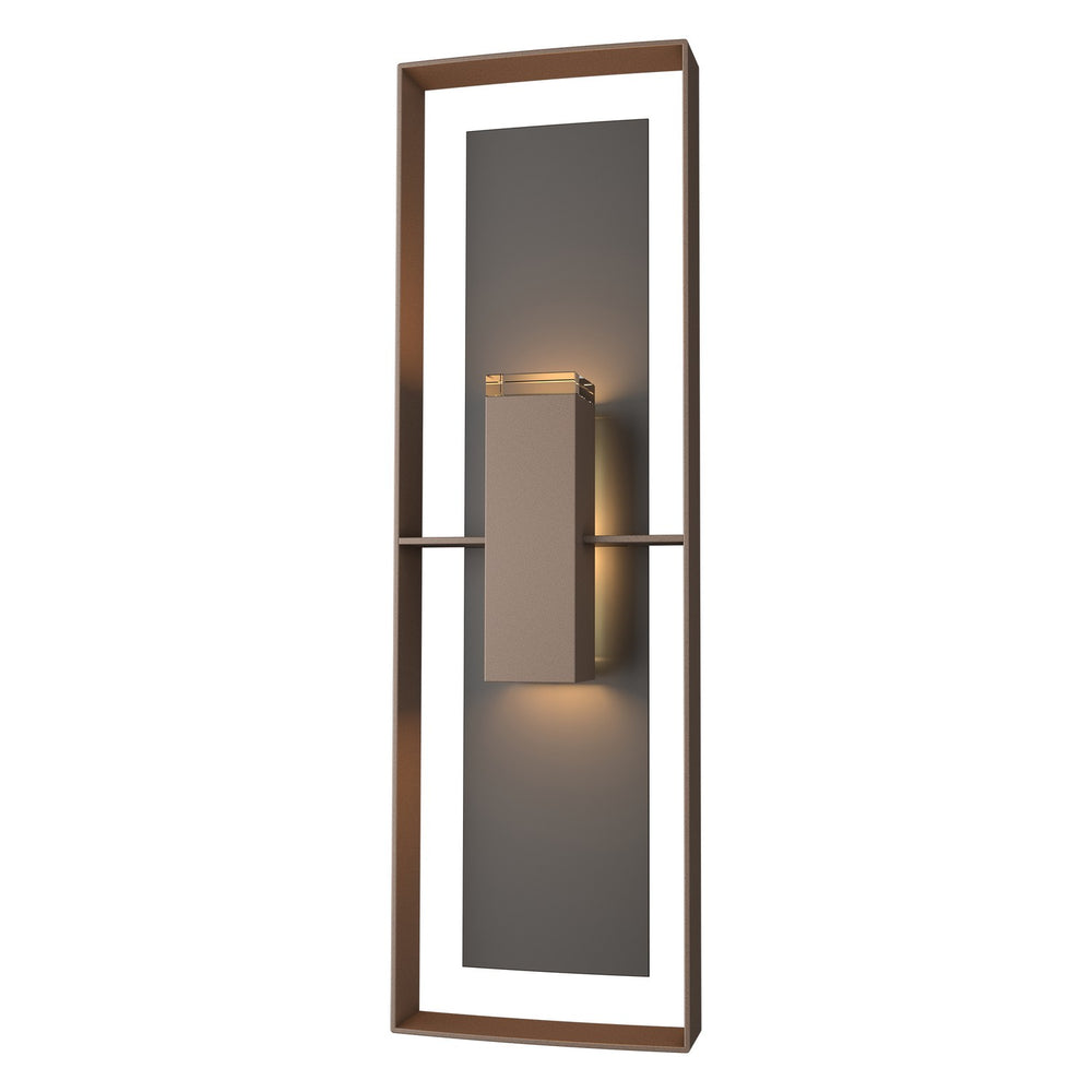 Hubbardton Forge - Two Light Outdoor Wall Sconce - Shadow Box - Coastal Bronze- Union Lighting Luminaires Decor