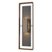 Hubbardton Forge - Two Light Outdoor Wall Sconce - Shadow Box - Coastal Bronze- Union Lighting Luminaires Decor