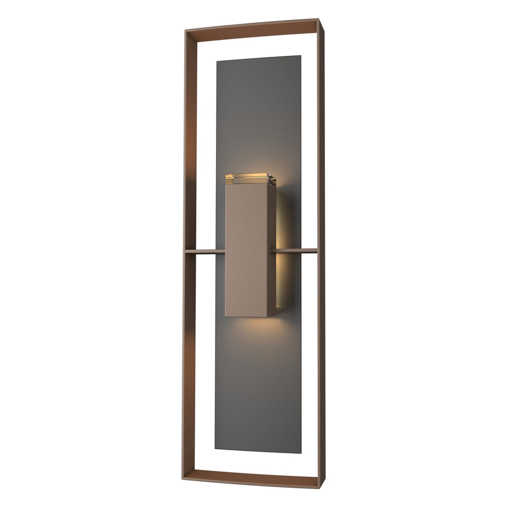 Hubbardton Forge - Two Light Outdoor Wall Sconce - Shadow Box - Coastal Bronze- Union Lighting Luminaires Decor