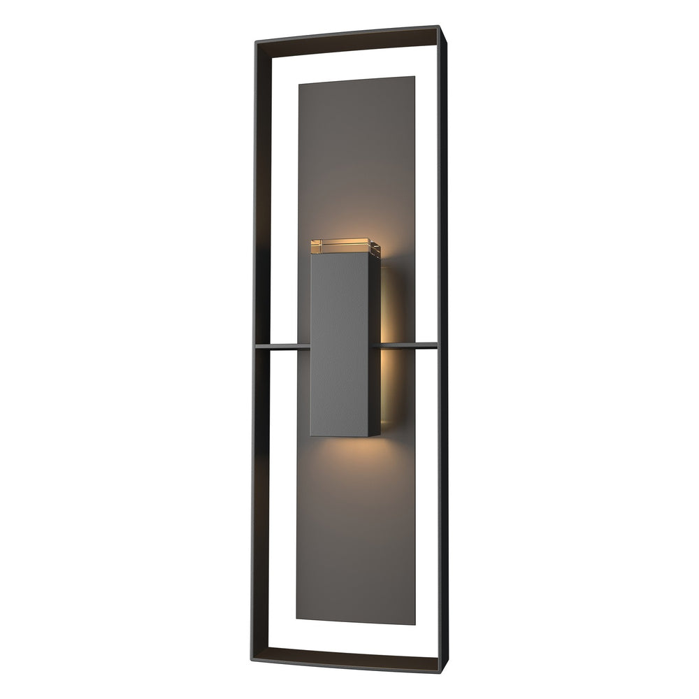 Hubbardton Forge - Two Light Outdoor Wall Sconce - Shadow Box - Coastal Black- Union Lighting Luminaires Decor