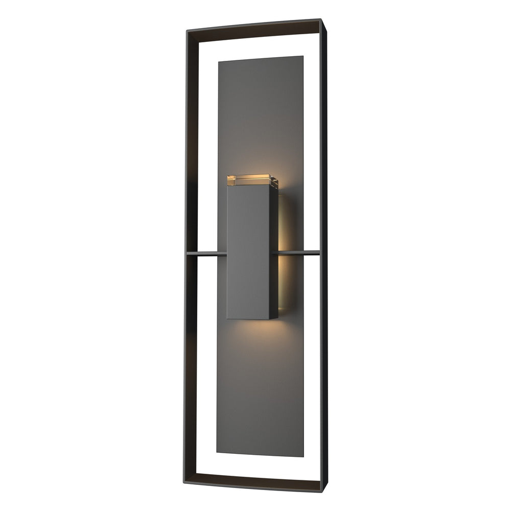 Hubbardton Forge - Two Light Outdoor Wall Sconce - Shadow Box - Coastal Black- Union Lighting Luminaires Decor