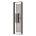 Hubbardton Forge - Two Light Outdoor Wall Sconce - Shadow Box - Coastal Dark Smoke- Union Lighting Luminaires Decor