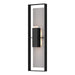 Hubbardton Forge - Two Light Outdoor Wall Sconce - Shadow Box - Coastal Black- Union Lighting Luminaires Decor