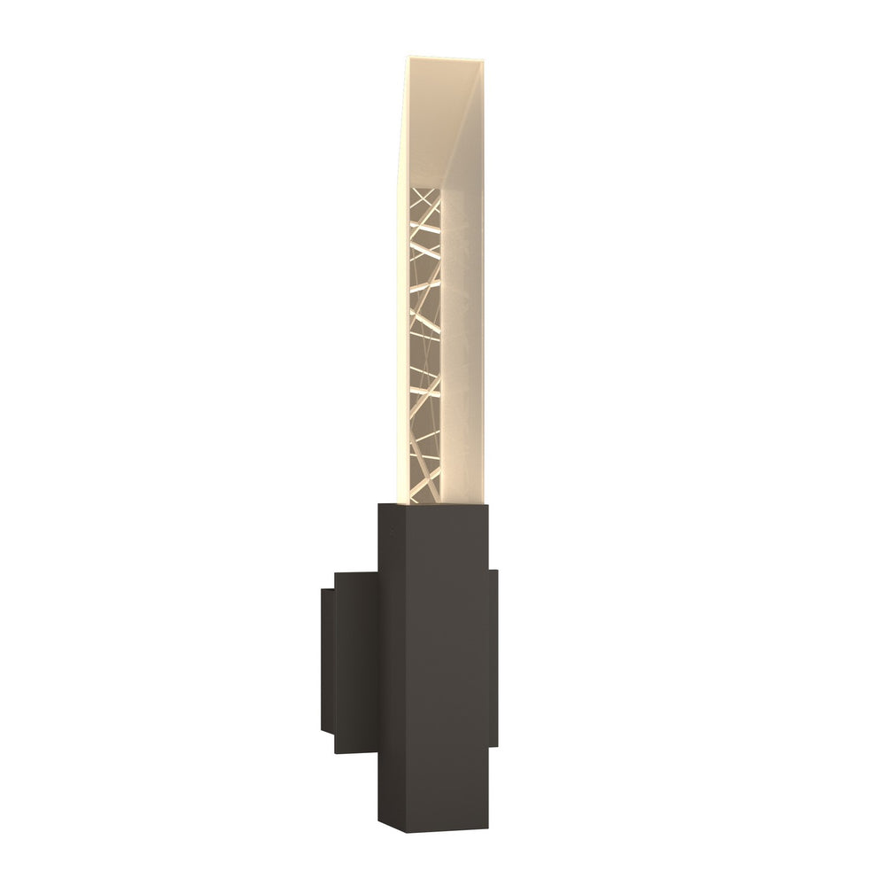 Hubbardton Forge - Two Light Outdoor Wall Sconce - Refraction - Coastal Dark Smoke- Union Lighting Luminaires Decor