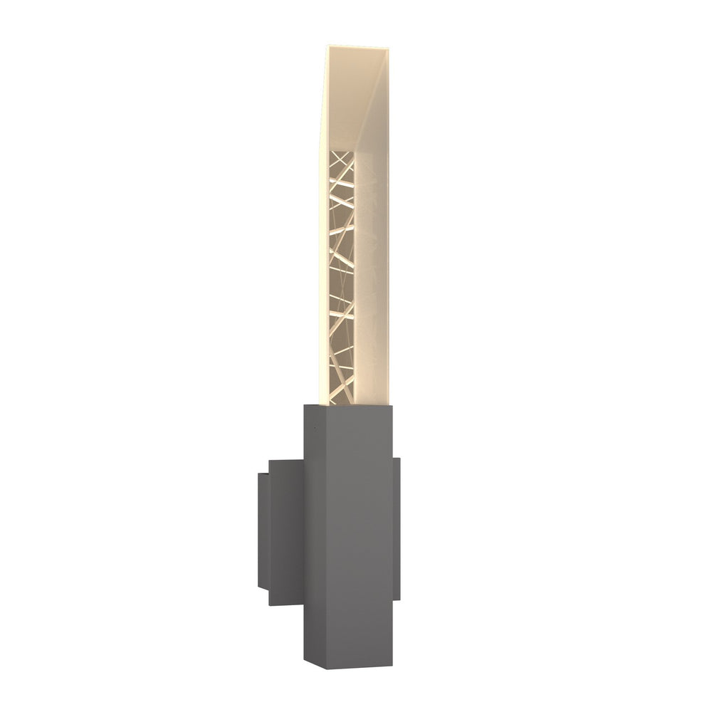 Hubbardton Forge - Two Light Outdoor Wall Sconce - Refraction - Coastal Burnished Steel- Union Lighting Luminaires Decor