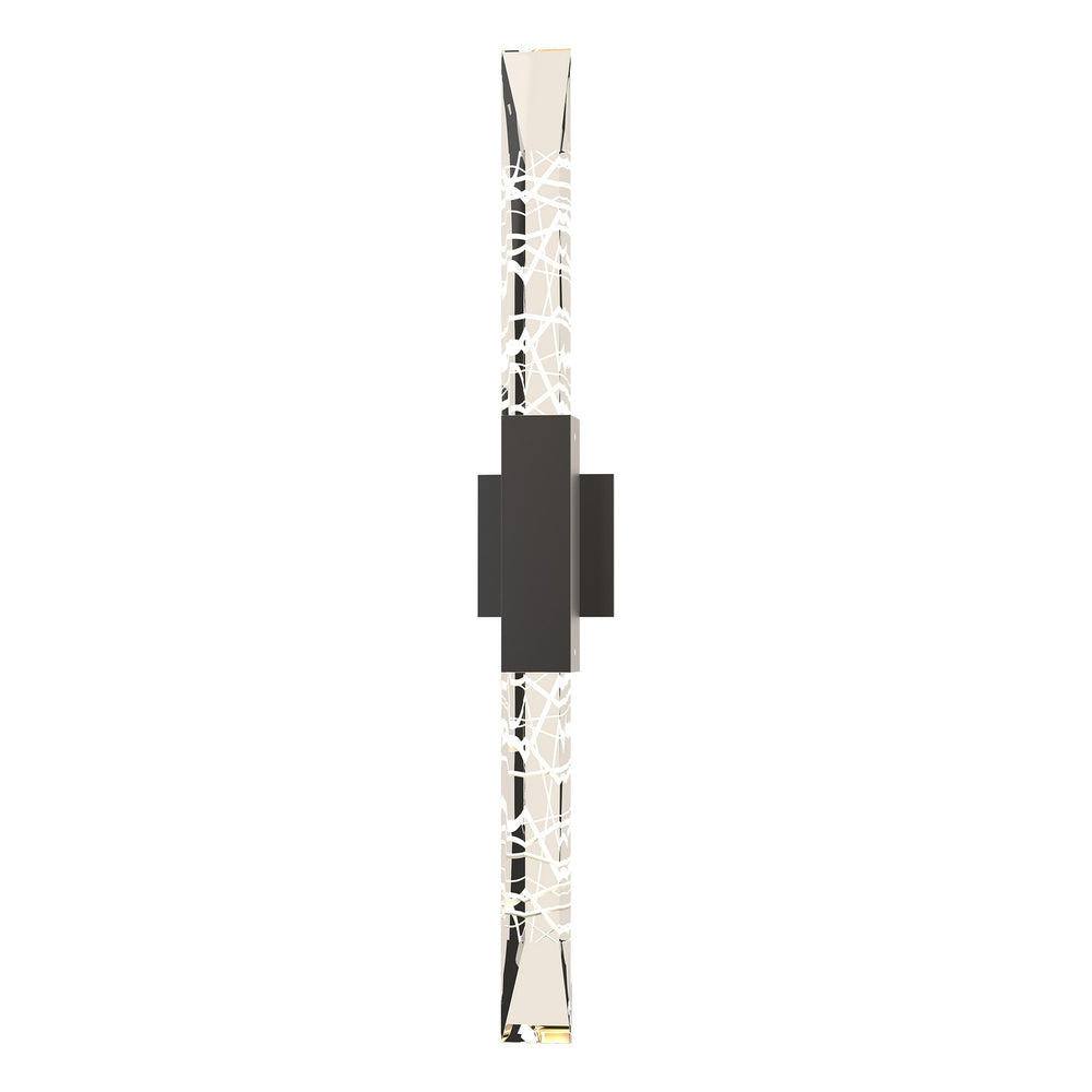 Hubbardton Forge - Two Light Outdoor Wall Sconce - Refraction - Coastal Oil Rubbed Bronze- Union Lighting Luminaires Decor